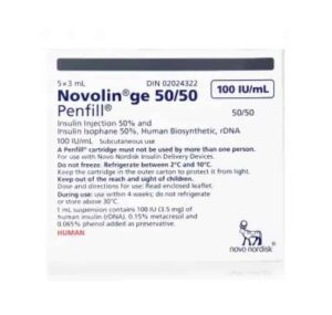 Buy Novolin GE 50 / 50 Penfill Cartridge Online from Canada | 365 Script Care