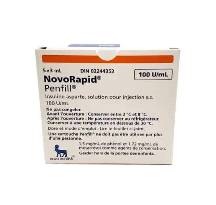 Buy Novorapid (Novolog) PenFill Cartridge Online from Canada | 365 Script Care