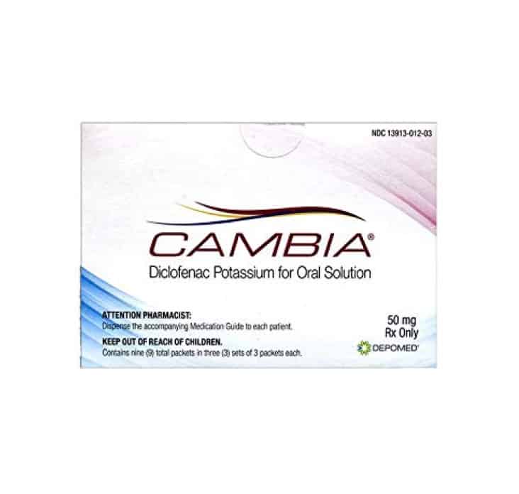 Buy Cambia & Nebicip Online from Canada | 365 Script Care
