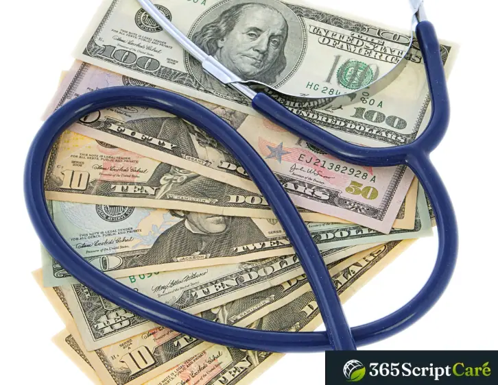 stethoscope with money to buy ozempic